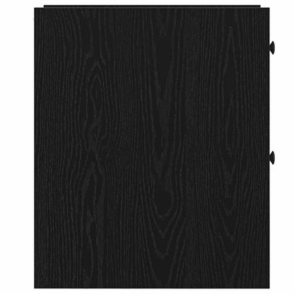 vidaXL Badezimmermöbel-Set Schwarz Eichen-Optik 80 x 18 x 60 cm