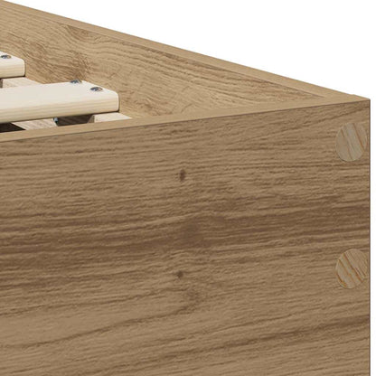 Bettrahmen mit Kopfteil Artisan-Eiche 75 x 190 cm Holzwerkstoff