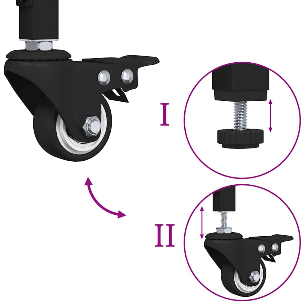 Küchentrolley Artisan-Eiche 56 x 43 x 89,5 cm Holzwerkstoff