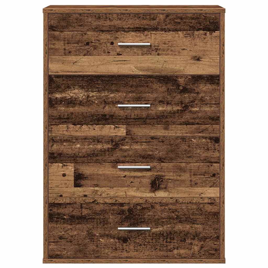 vidaXL Sideboard mit Schubladen Altholz 60 x 31 x 84 cm Holzwerkstoff