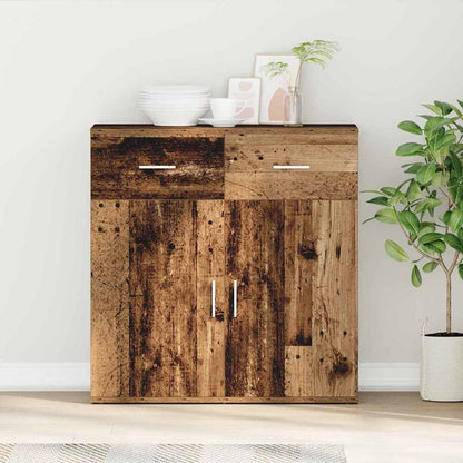 vidaXL Commode à tiroirs en bois de récupération 78 x 38 x 80 cm Bois d'ingénierie