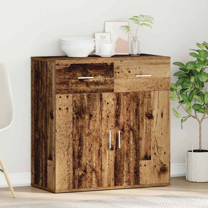 vidaXL Commode à tiroirs en bois de récupération 78 x 38 x 80 cm Bois d'ingénierie