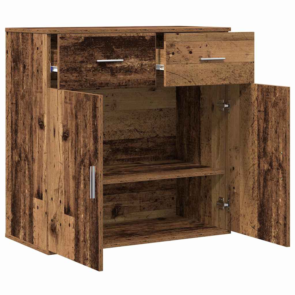 vidaXL Commode à tiroirs en bois de récupération 78 x 38 x 80 cm Bois d'ingénierie
