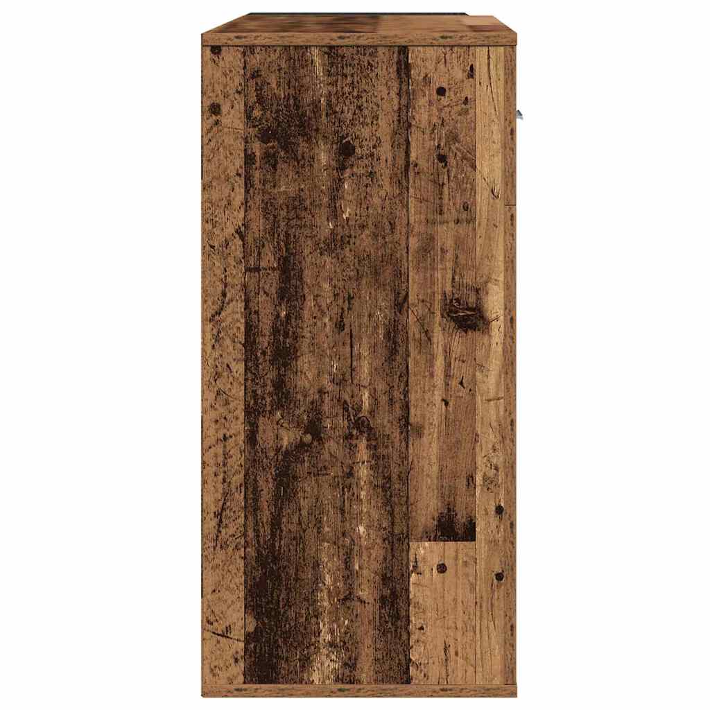 vidaXL Commode à tiroirs en bois de récupération 78 x 38 x 80 cm Bois d'ingénierie