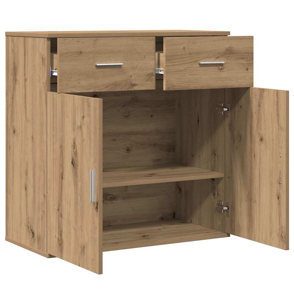 Sideboard Artisan-Eiche 78 x 38 x 80 cm Holzwerkstoff