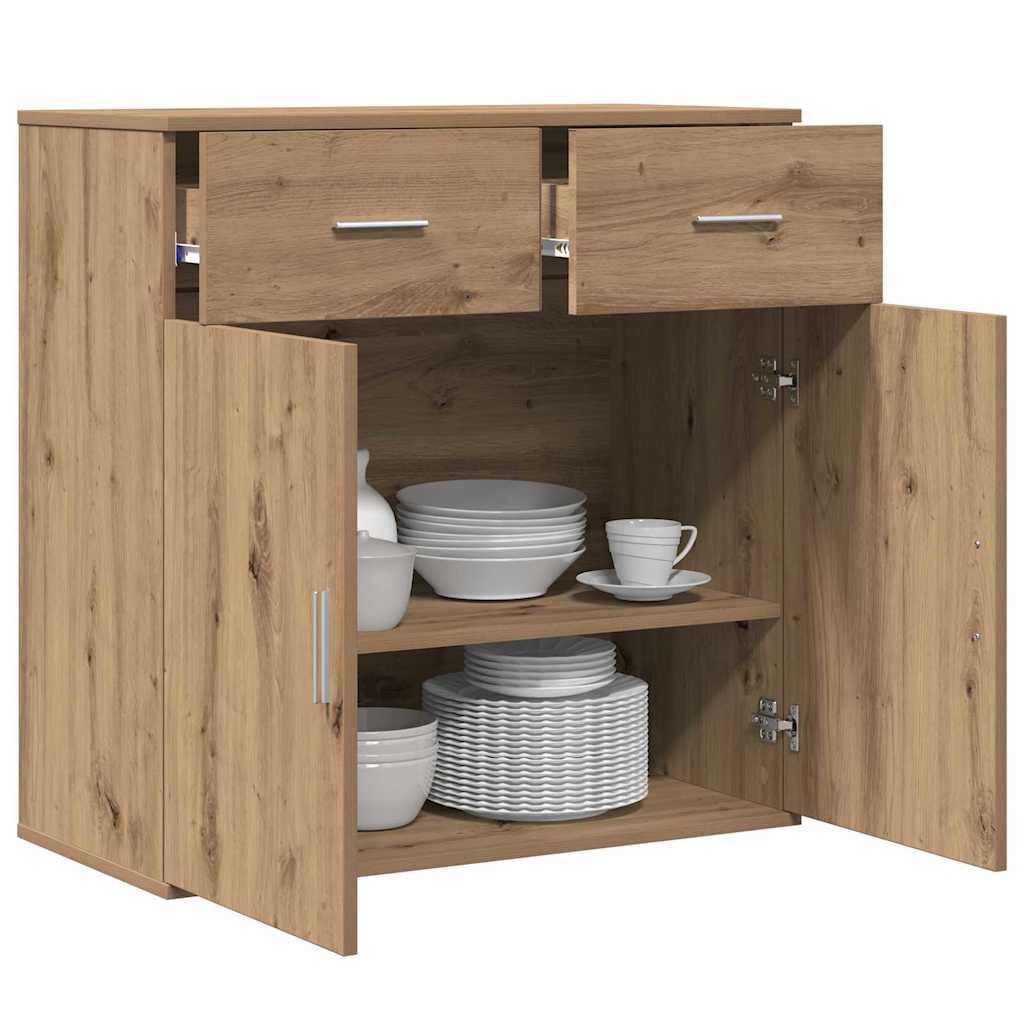 Sideboard Artisan-Eiche 78 x 38 x 80 cm Holzwerkstoff