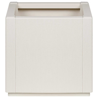 vidaXL Blumenkiste Weiß 36 x 36 x 35 cm Kunststoff