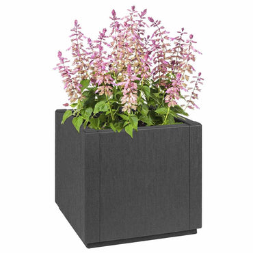 vidaXL Blumenkiste Dunkelgrau 36 x 36 x 35 cm Kunststoff