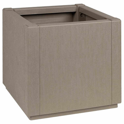 vidaXL Blumenkiste Hellbraun 36 x 36 x 35 cm Kunststoff