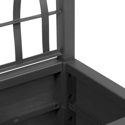 Blumenkiste Dunkelgrau 36 x 36 x 140 cm Kunststoff