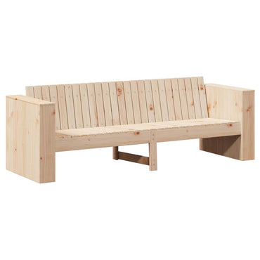 vidaXL Garten-Sofa Natur 185,5 x 60 x 62 cm Massives Kiefernholz