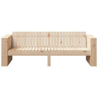 Garten-Sofa Natur 185,5 x 60 x 62 cm Massives Kiefernholz