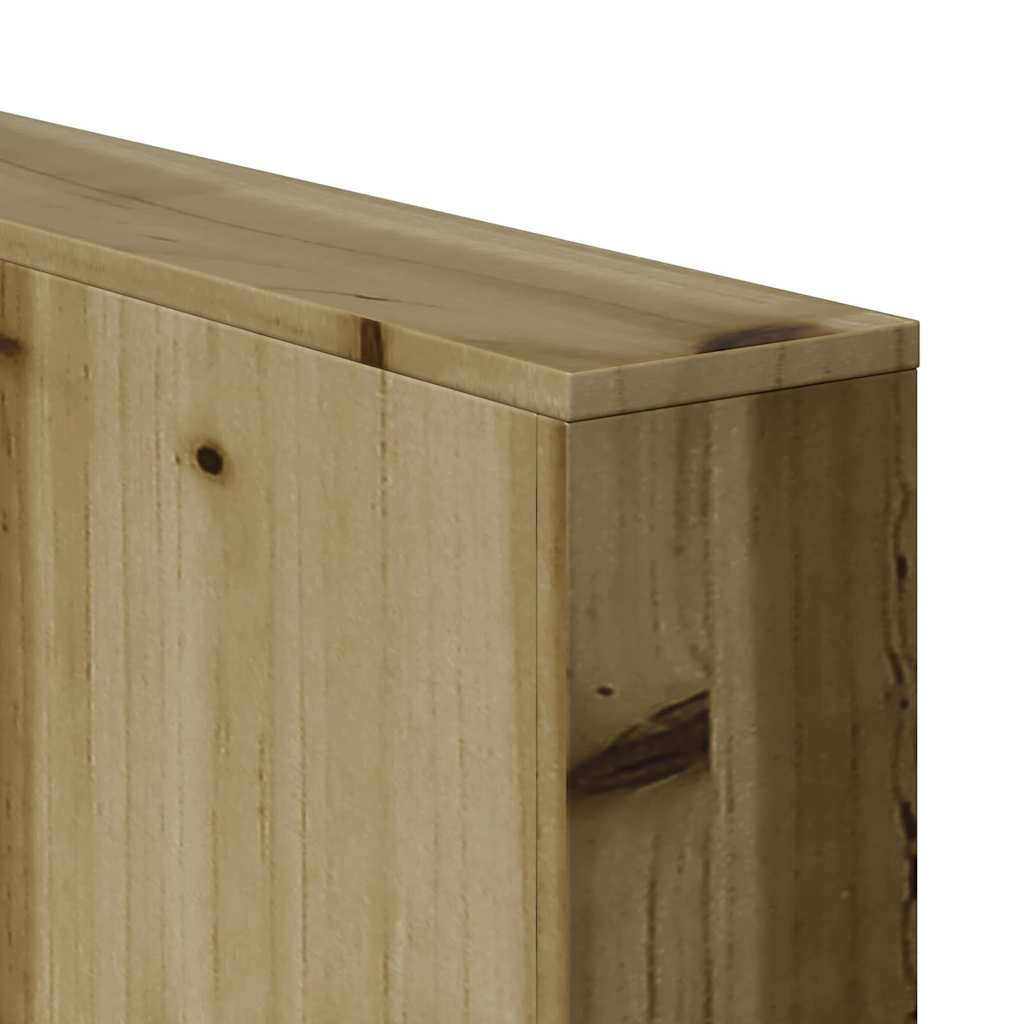 vidaXL Garten-Sofa Braun 185,5 x 60 x 62 cm Massives Kiefernholz