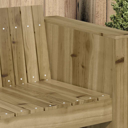 vidaXL Garten-Sofa Braun 185,5 x 60 x 62 cm Massives Kiefernholz