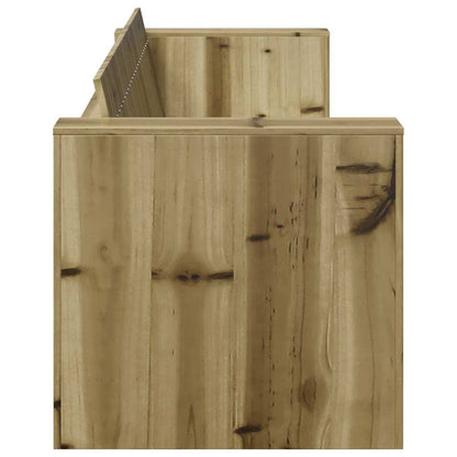 vidaXL Garten-Sofa Braun 185,5 x 60 x 62 cm Massives Kiefernholz