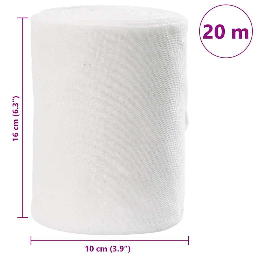 Abflussrohr Weiß 16 x 2000 cm Stoff