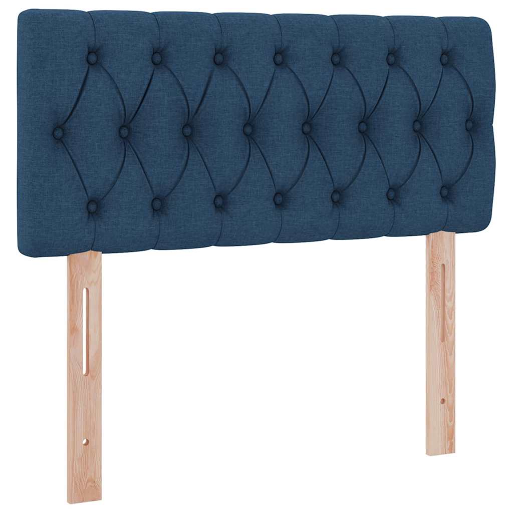 vidaXL Aufbewahrungsbett mit Matratze Blau 90 x 200 cm Holzwerkstoff
