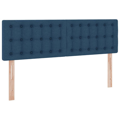 vidaXL Aufbewahrungsbett mit Matratze Blau 140 x 190 cm Holzwerkstoff