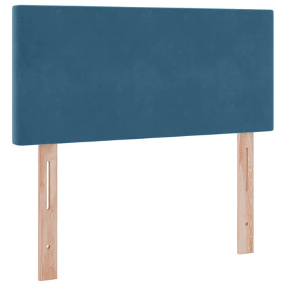 vidaXL Aufbewahrungsbett mit Matratze Dunkelblau 90 x 190 cm Samt