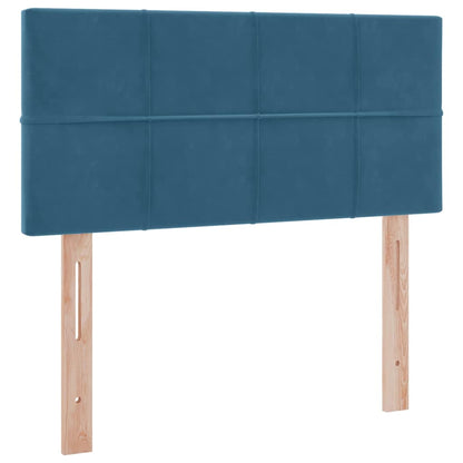vidaXL Aufbewahrungsbett mit Matratze Dunkelblau 90 x 190 cm Samt