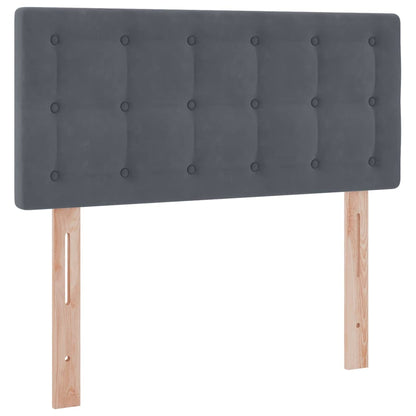 vidaXL Aufbewahrungsbett mit Matratze Dunkelgrau 100 x 200 cm Samt