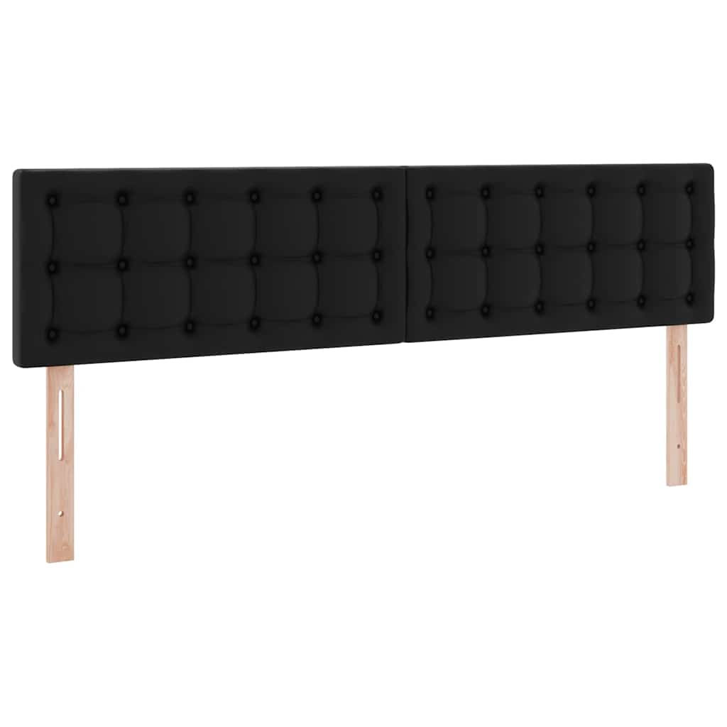 vidaXL Bett mit Stauraum und LED Schwarz 160 x 200 cm Kunstleder
