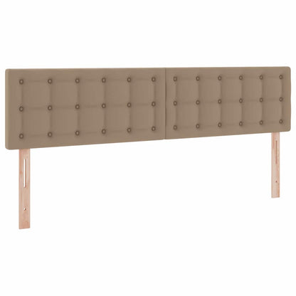 vidaXL Bett mit Stauraum und LED Cappuccino 160 x 200 cm Kunstleder