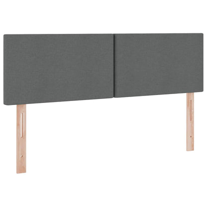 vidaXL Bett mit Stauraum und LED mit LED Dunkelgrau 140 x 190 cm Stoff