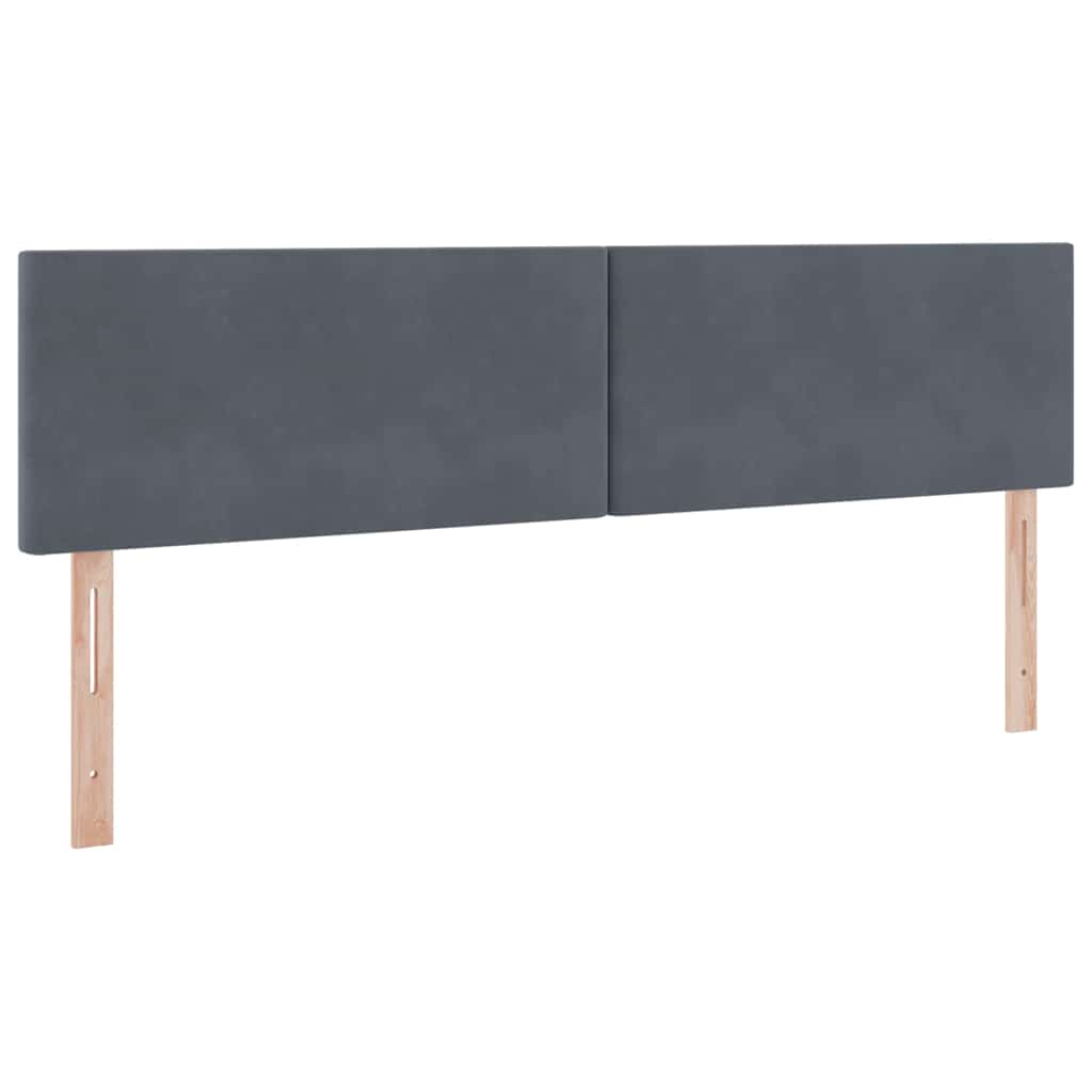 vidaXL Bett mit Stauraum und LED mit LED Dunkelgrau 160 x 200 cm Samt