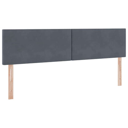 vidaXL Bett mit Stauraum und LED mit LED Dunkelgrau 160 x 200 cm Samt