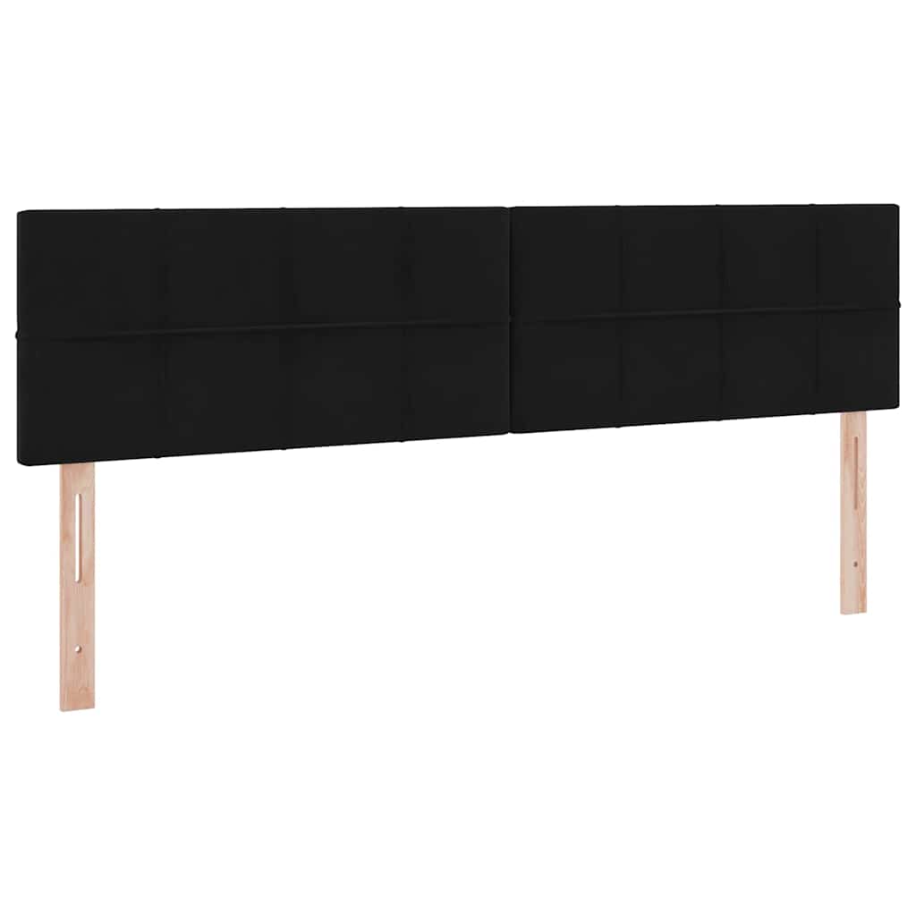 vidaXL Bett mit Stauraum und LED mit LED Schwarz 160 x 200 cm Samt
