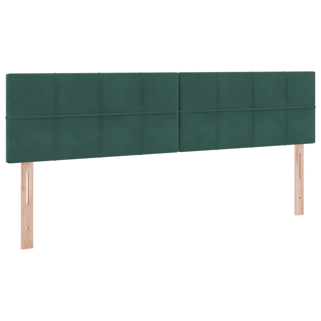 vidaXL Bett mit Stauraum und LED mit LED Dunkelgrün 160 x 200 cm Samt