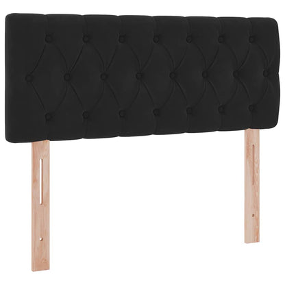 vidaXL Bett mit Stauraum und LED mit LED Schwarz 120 x 200 cm Samt