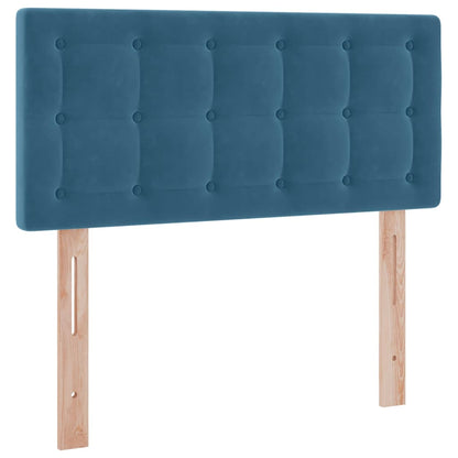 vidaXL Bett mit Stauraum und LED mit LED Dunkelblau 90 x 200 cm Samt