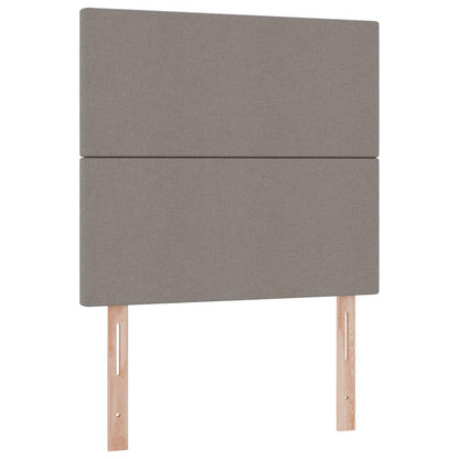 vidaXL Aufbewahrungsbett mit Matratze Taupe 100 x 200 cm Polyester