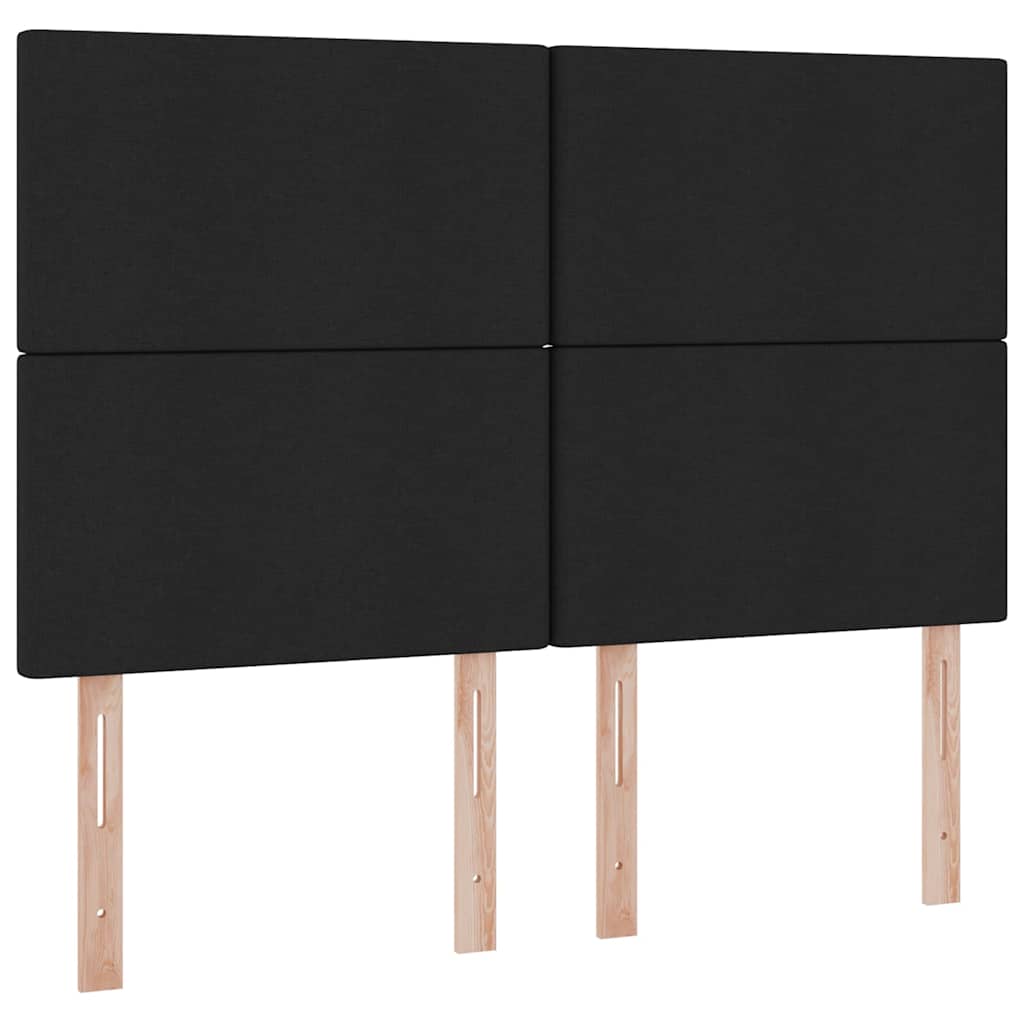 Aufbewahrungsbett mit Matratze Schwarz 140 x 200 cm Polyester