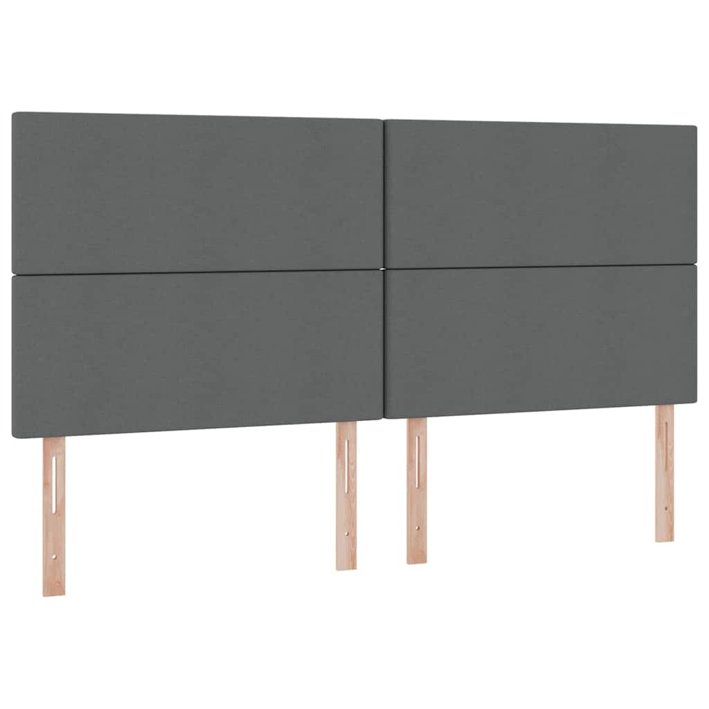 vidaXL Aufbewahrungsbett mit Matratze Dunkelgrau 200 x 200 cm