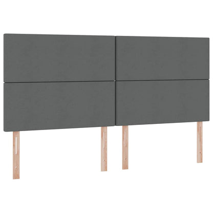 vidaXL Aufbewahrungsbett mit Matratze Dunkelgrau 200 x 200 cm