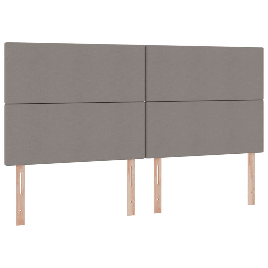 vidaXL Aufbewahrungsbett mit Matratze Taupe 200 x 200 cm Polyester