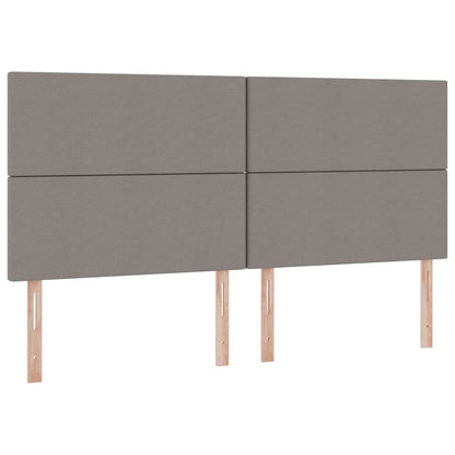 vidaXL Aufbewahrungsbett mit Matratze Taupe 200 x 200 cm Polyester