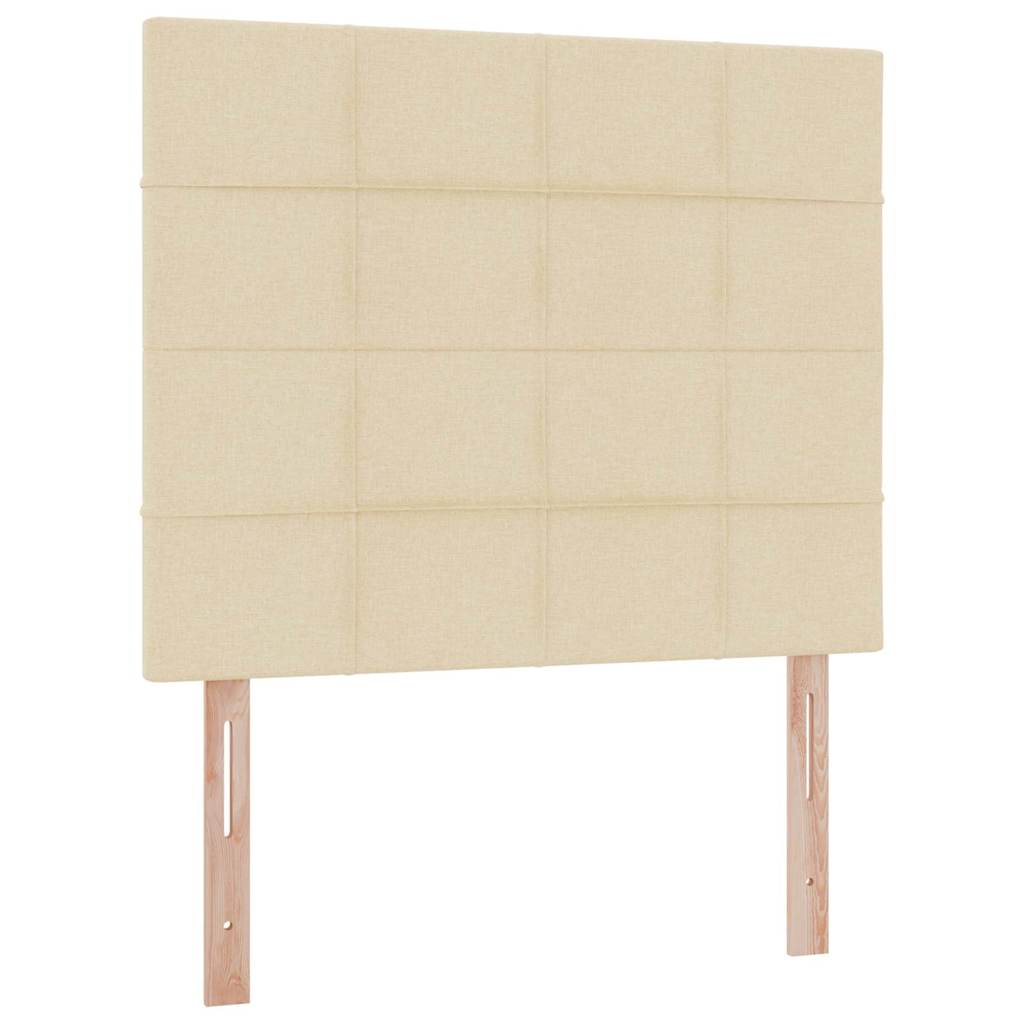 vidaXL Aufbewahrungsbett mit Matratze Creme 120 x 200 cm Polyester