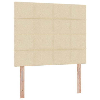 vidaXL Aufbewahrungsbett mit Matratze Creme 120 x 200 cm Polyester