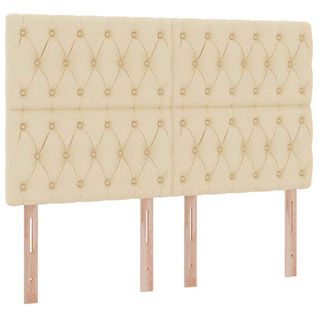 Aufbewahrungsbett mit Matratze Creme 140 x 190 cm Polyester