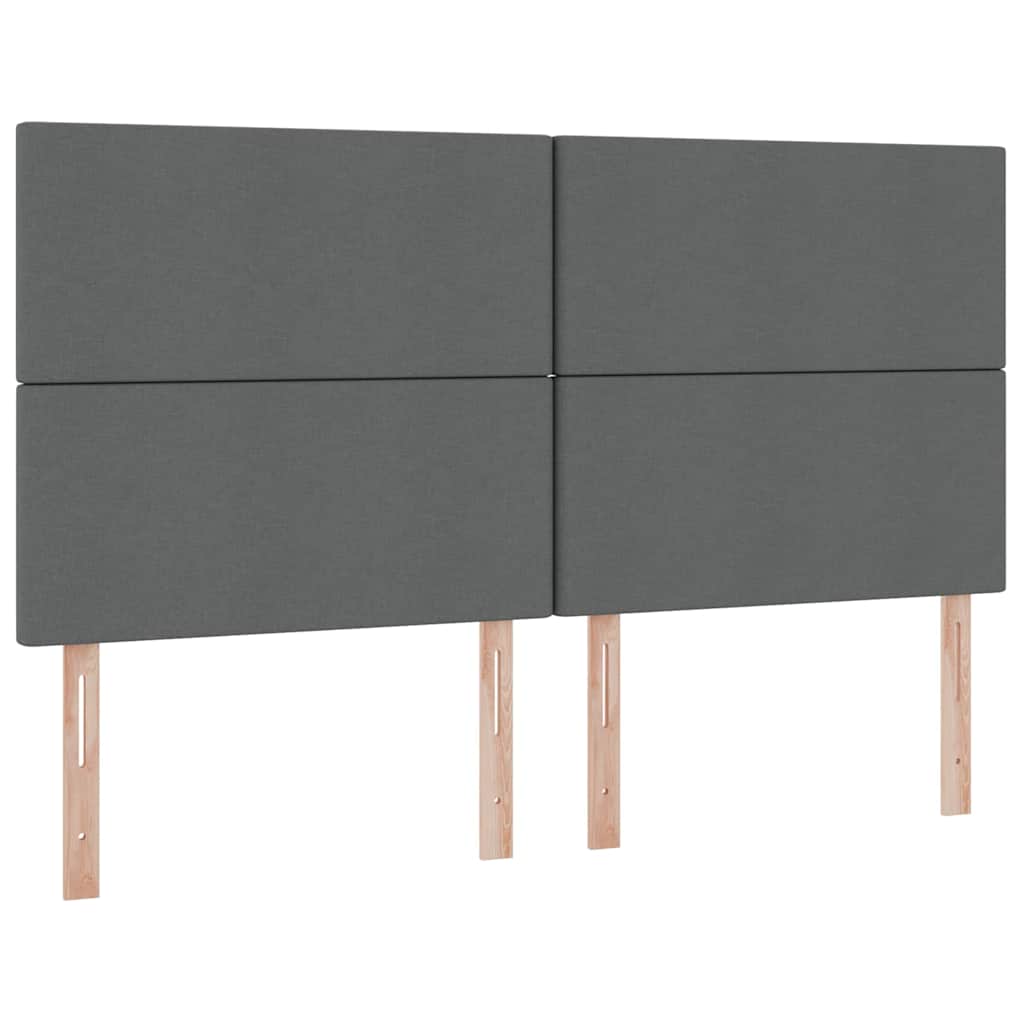 vidaXL Aufbewahrungsbett Dunkelgrau 200 x 200 cm Kunstleder