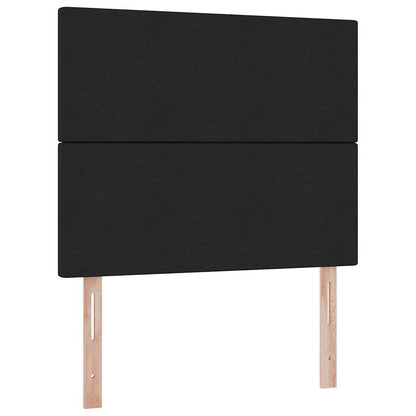 vidaXL Bett mit Stauraum und LED Schwarz 120 x 200 cm Polyester
