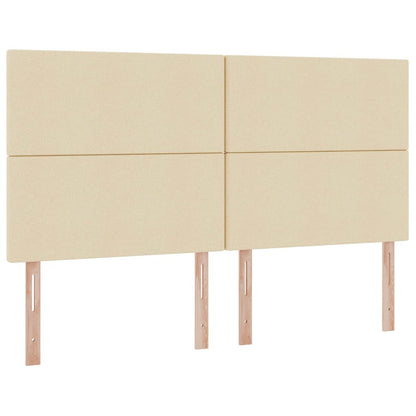 vidaXL Bett mit Stauraum und LED mit LED Creme 160 x 200 cm Polyester