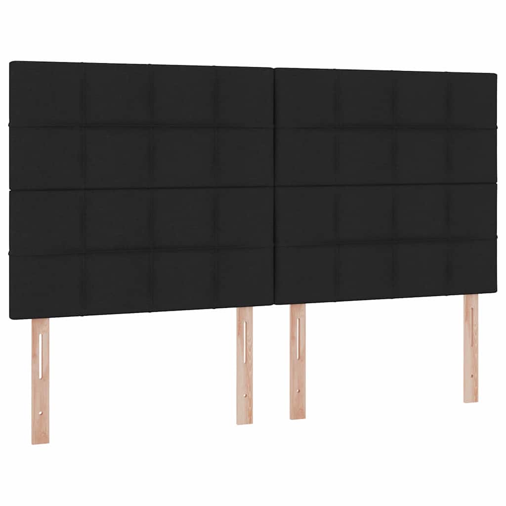 vidaXL Bett mit Stauraum und LED Schwarz 160 x 200 cm Polyester