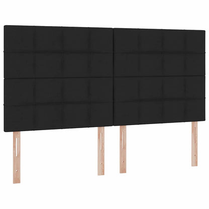 vidaXL Bett mit Stauraum und LED Schwarz 160 x 200 cm Polyester