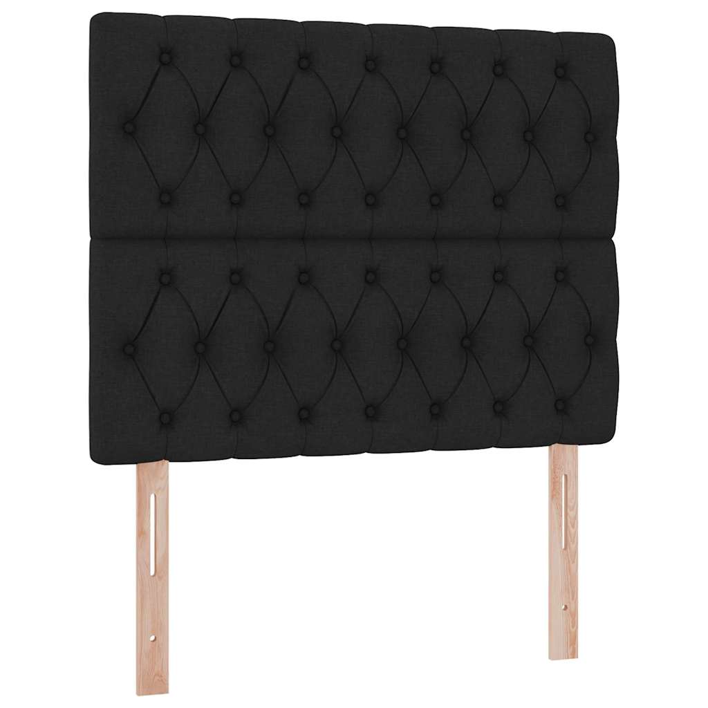 vidaXL Bett mit Stauraum und LED Schwarz 120 x 200 cm Polyester