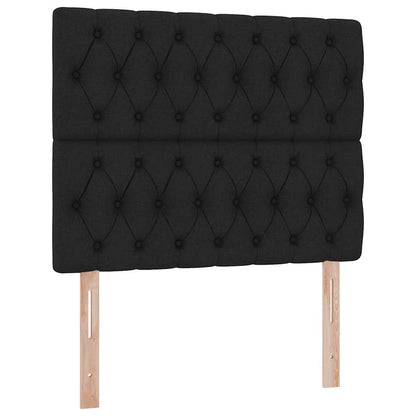 vidaXL Bett mit Stauraum und LED Schwarz 120 x 200 cm Polyester